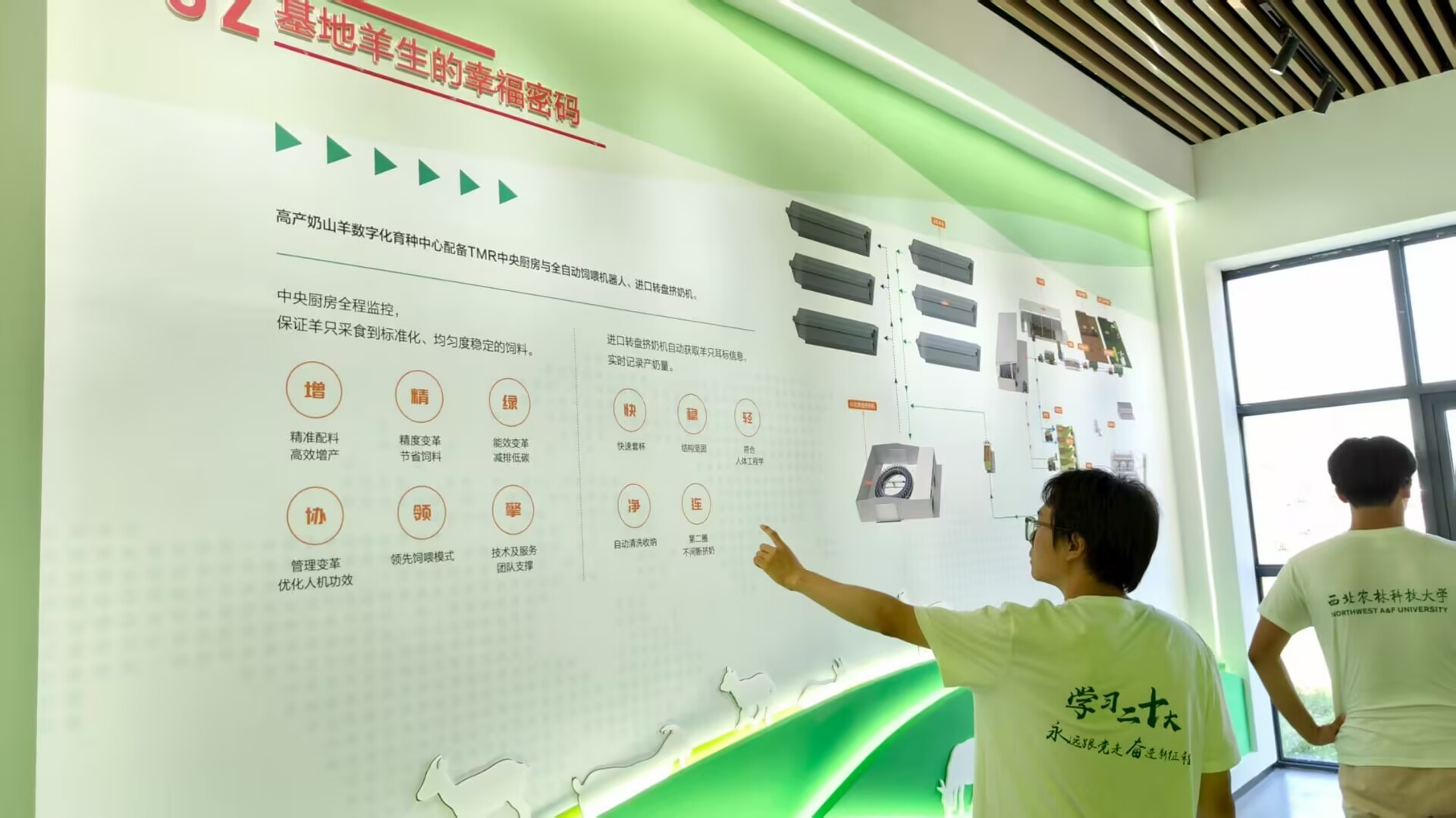 图为实践团队参观育种饲养流程.jpg